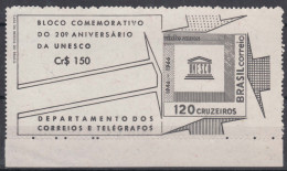 Brazil Brasil 1966 Mi#Block 17 Mint Never Hinged - Nuevos