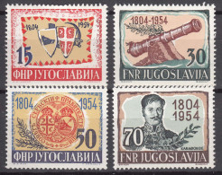 Yugoslavia Republic 1954 Mi#751-754 Mint Hinged - Nuevos