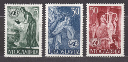 Yugoslavia Republic 1953 Mi#714-716 Mint Hinged - Nuevos