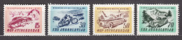 Yugoslavia Republic 1953 Auto-Moto Sport Mi#724-727 Mint Hinged - Ungebraucht