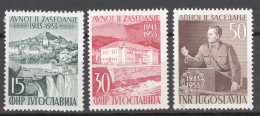 Yugoslavia Republic 1953 Mi#735-737 Mint Hinged - Neufs