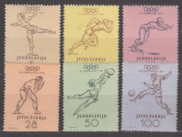 Yugoslavia Republic Olympic Games In Helsinki 1952 Mi#698-703 Mint Hinged - Nuevos