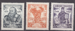 Yugoslavia Republic 1951 Mi#668-670 Mint Hinged - Nuevos