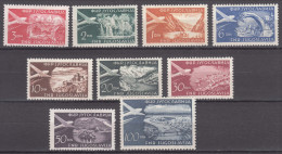 Yugoslavia Republic 1951 Airmail Mi#644-652 Mint Hinged - Nuevos