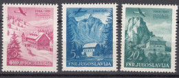 Yugoslavia Republic 1951 Airmail Mi#655-657 Mint Hinged - Ungebraucht