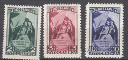 Yugoslavia Republic 1948 Mi#542-544 Mint Hinged - Neufs