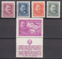 Yugoslavia Republic 1948 Lovrenc Kosir Set With Airmail Mi#552-555, 556 ZfI Mint Hinged - Neufs