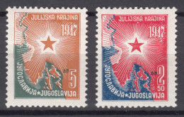 Yugoslavia Republic 1947 Mi#527-528 Mint Hinged - Neufs