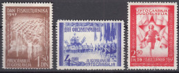 Yugoslavia Republic 1947 Mi#521-523 Mint Hinged - Unused Stamps