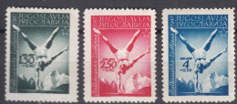 Yugoslavia Republic 1947 Mi#524-526 Mint Hinged - Neufs