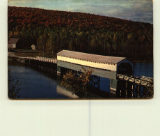 1972 Postcard -  -Covered Bridge, Kiamika River  QC  From Series 1PQ-1 Used - 1953-.... Règne D'Elizabeth II