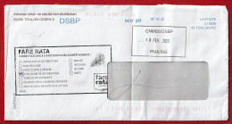 Polynésie Française / Tahiti - 1 Enveloppe / Timbrée En Décmbre 2023 / Retour à L'envoyeur - Used Stamps
