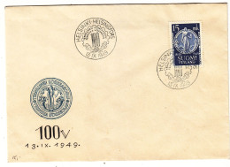 Finlande - Lettre De 1949 - Oblit Helsinki - Ecole Technique - Valeur 5 Euros - Covers & Documents