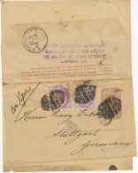 GB 1897, QV ½d Brown Fine Wrapper (small Faults) Together With 1d Lilac (2x) With Usual Heavy Barred Cancel "E.C / N" - Briefe U. Dokumente
