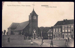 +++ CPA - HERSTAL - Eglise ND - Place Licour  // - Herstal