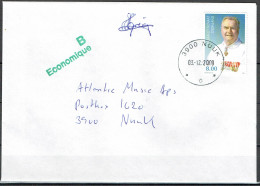 Greenland 2009.  75 Anniv Prince Henrik. Local Letter Nuuk Michel 534 . Signed. - Covers & Documents