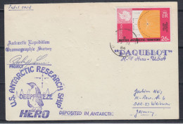 British Antarctic Territory (BAT)  Card Antarctic Exp. Oceanograhic Survey Ms Hero Signature Ca Halley 23 JA 1984 (58788 - Cartas & Documentos