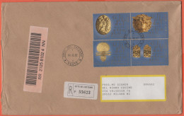 VATICANO - VATICAN - 2002 - 800 + 1200 + 1500 + 2000 Gli Ori Del Museo Gregoriano Etrusco (Serie Completa) -Raccomandata - Briefe U. Dokumente