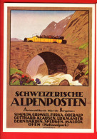 ZVB-23  Repro Plakat Für PTT Reisendienst Postauto Car Postal. NG, GF Biregg 1084 - Egg