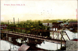 South Dakota Sioux Falls View Of Bridges 1913 - Sioux Falls