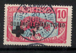 OUBANGUI      N°  YVERT  18  OBLITERE  Petite Surcharge   ( 4   CR Ob1 ) - Used Stamps