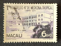 MAC5367U6 - 1st. National Congress Of Tropical Medicine - 6 Avos Used Stamp - Macau - 1952 - Gebraucht