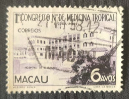 MAC5367U8 - 1st. National Congress Of Tropical Medicine - 6 Avos Used Stamp - Macau - 1952 - Used Stamps