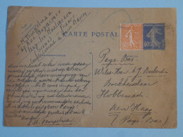 BT2 FRANCE  BELLE  CARTE ENTIER SEMEUSE 1932 ISSY A NEW HAGG PAYS BAS  + + AFF. INTERESSANT+++ - Cartes/Enveloppes Réponse T