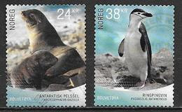 Norvège 2018 N°1900/1901 Oblitérés Animaux De L'ile Bouvet Phoque Et Pingouin - Used Stamps