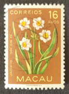 MAC5378U5 - Macau Flowers - 16 Avos Used Stamp - Macau - 1953 - Used Stamps