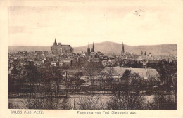 Gruß Aus Metz - Panorama Von Fort Steimetz ,Feldpost,Zensur - Lothringen