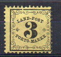 Baden 1862 - Portomarken Mi 2 - * - Mint Hinged (2ZK10) - Mint