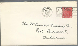 58615) Canada London Post Mark Cancel 1940 Air Mail Slogan Postal Stationery - 1903-1954 Könige