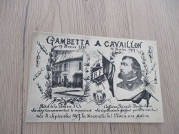 CPA 84 Vaucluse Cavaillon Visite De Gambetta 04/09/1907 - Cavaillon