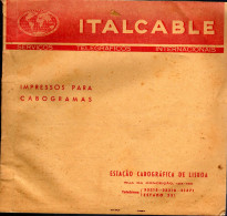 LIVRO INCOMPLETO DE TELEGRAMAS ITALCABLE DE PORTUGAL POR USAR-INCOMPLETE BOOK OF PORTUGAL TELEGRAMS - Other & Unclassified