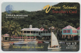 British Virgin Islands - Traveller’s Card $3 First Edition (7/30/1996) USED - Virgin Islands
