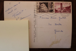 1956 Cpa Andorre Port Envalira Cover Vallées D'Andorre Andorra - Lettres & Documents