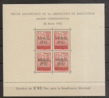 Ayuntamiento BARCELONA  Edifil Especializado  40/41** LUJO      Serie Completa   1942   NL1181 - Asturies & Leon