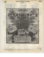 Radium Razor Blades - Publicité - Advertising (Photo) - Voorwerpen