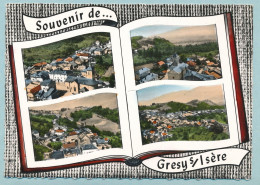 Souvenir De GRESY-SUR-ISERE - Vue Générale - L'Eglise - Le Grand Arc - Multivues - Gresy Sur Isere