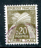 FRANCE- Taxe Y&T N°92- Oblitéré - 1960-.... Used