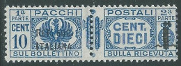 1944 RSI PACCHI POSTALI 10 CENT MNH ** - P31-10 - Postal Parcels