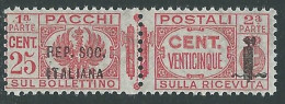 1944 RSI PACCHI POSTALI 25 CENT MNH ** - P29-6 - Paketmarken