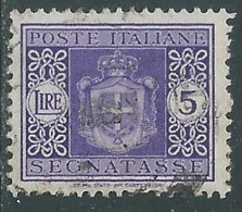 1946 LUOGOTENENZA SEGNATASSE USATO 5 LIRE - P13-4 - Postage Due