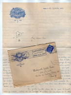 TB 4245 - 1953 - Lettre - Base Aérienne De Mérignac - Soldat P. LEPINE à BORDEAUX - MERIGNAC Pour Melle ANDRE à PARIS - 1927-1959 Lettres & Documents