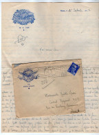 TB 4246 - 1953 - Lettre - Base Aérienne De Mérignac - Soldat P. LEPINE à BORDEAUX - MERIGNAC Pour Melle ANDRE à PARIS - 1927-1959 Lettres & Documents