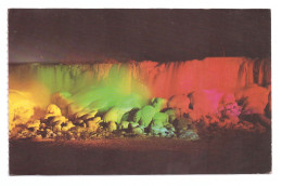 CANADA // NIAGARA FALLS // AMERICAN FALLS ILLUMINATED IN WINTER - Moderne Kaarten