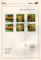 Ref. BR-1736-38-E BRAZIL 1981 - ANNOUNCEMENTANTIQUE OBJETS - MI#1820-1822, ART 3V Sc# 1736-1738 - Covers & Documents