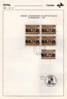 Ref. BR-1755-E BRAZIL 1981 - ANNOUNCEMENTMILITARY - MI#1839, EDUCATION 1V Sc# 1755 - Lettres & Documents