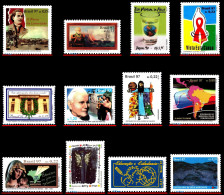 Ref. BR-L1997-2 BRAZIL 1997 - LOT 12 STAMPS OF 1997,SCOTT VALUE $10.90, ALL MNH VF, . 12V Sc# 2615~2654 - Collections, Lots & Series